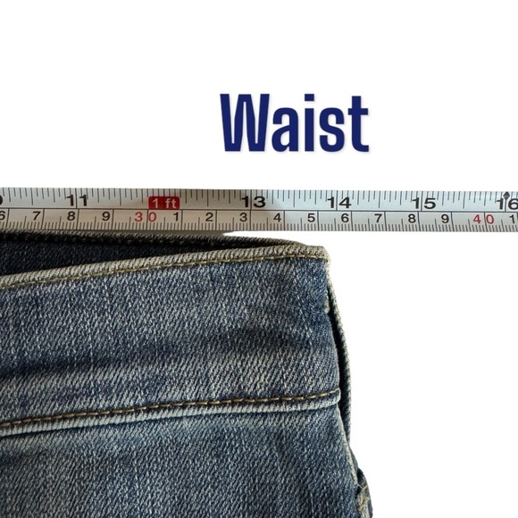 True Religion Liv Low Rise Relaxed Skinny denim jeans button fly women’s 24 - Picture 10 of 13